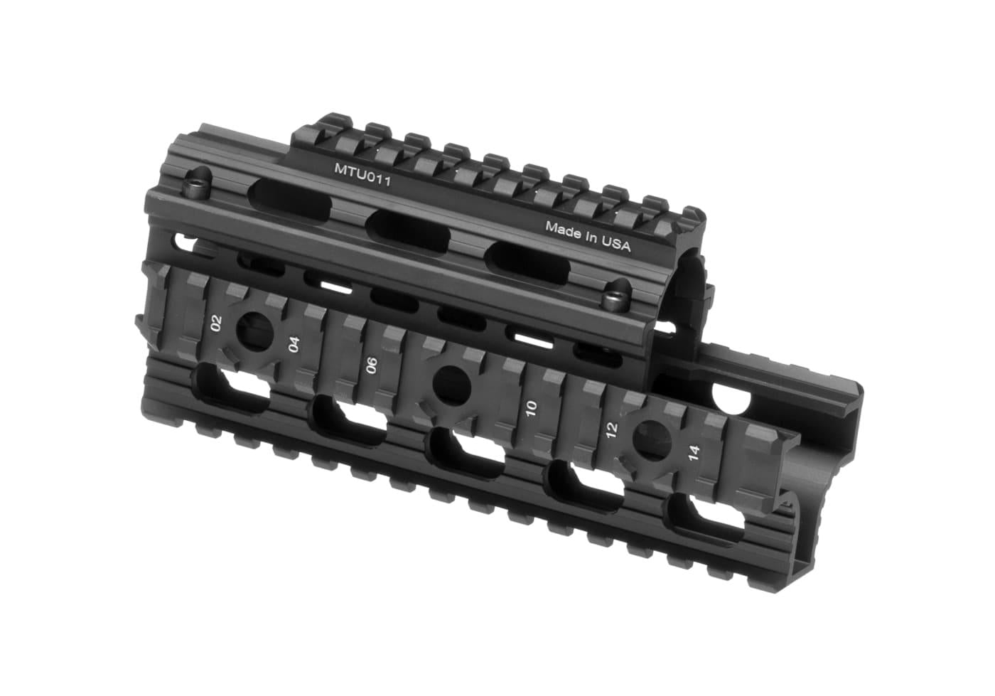 Leapers AK47 YU Quad Rail Handguard Black