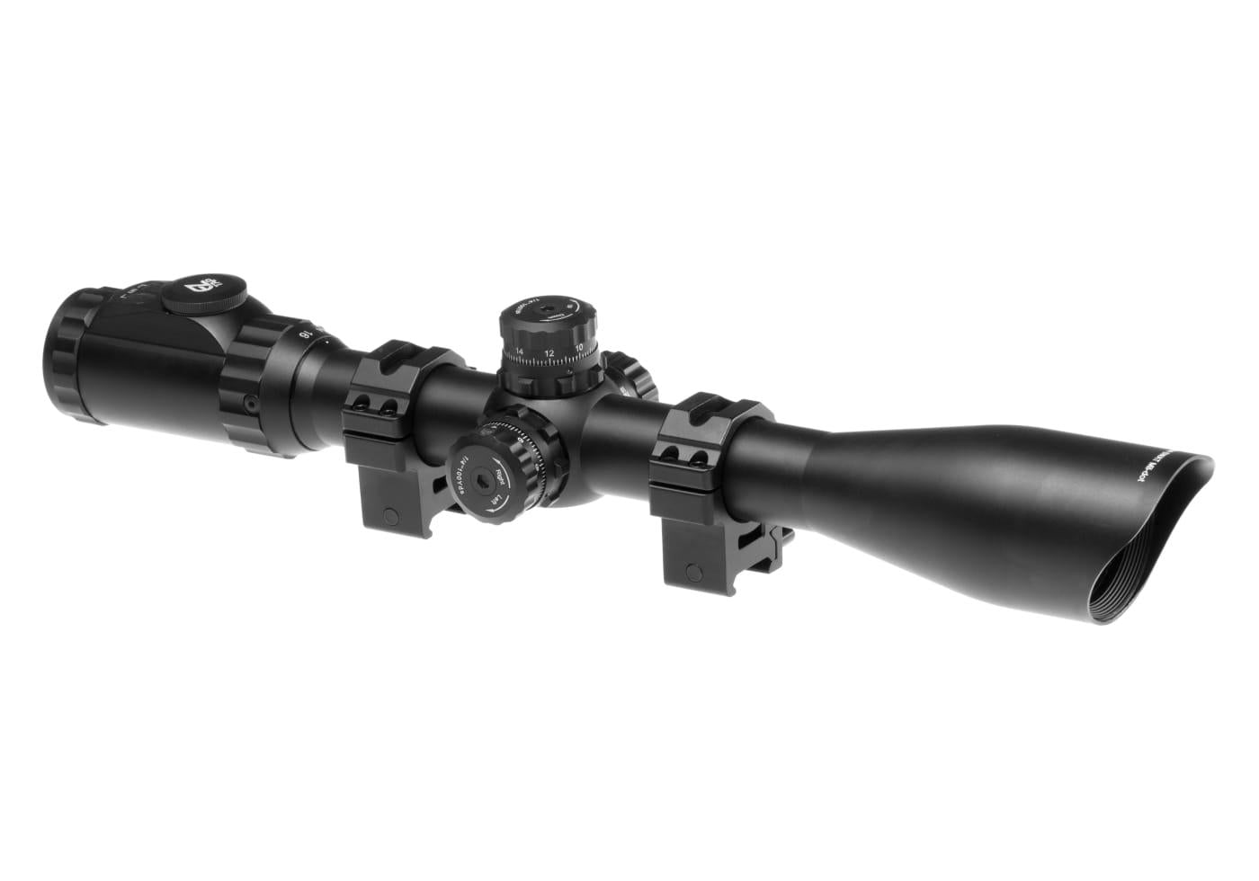 Leapers 4-16x44 30mm AOIEW Accushot Premium TS Rifle Scope Black