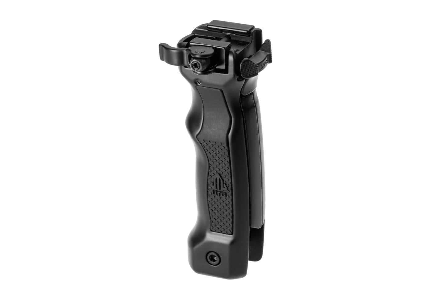 Leapers D Grip with Ambi Quick Release Deployable Bipod Black