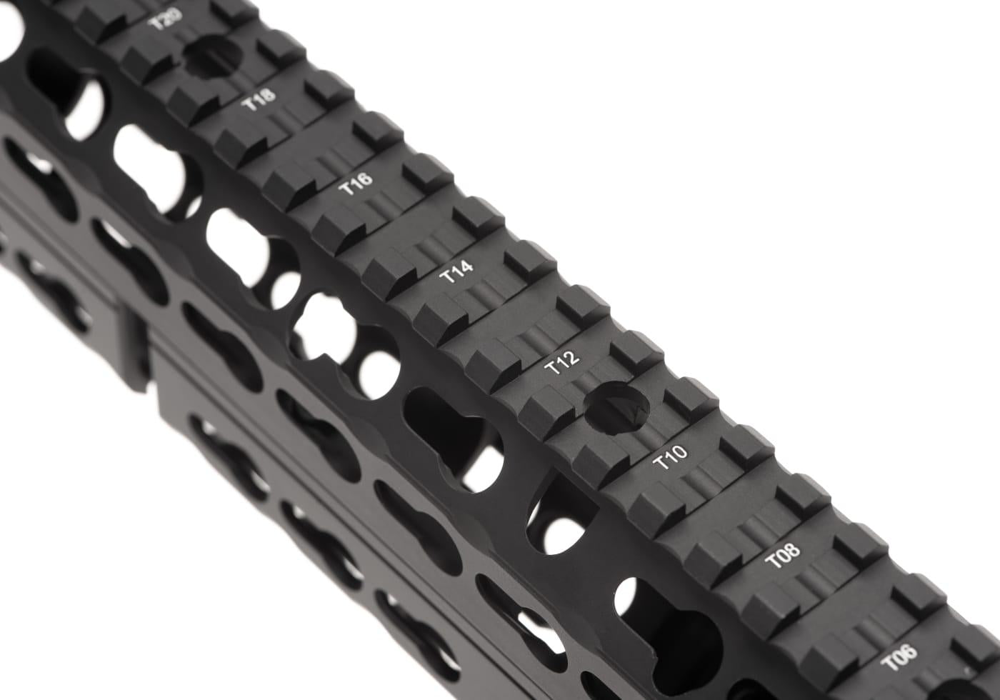 Leapers AK 13.5 Inch Super Slim Keymod Handguard CN Black