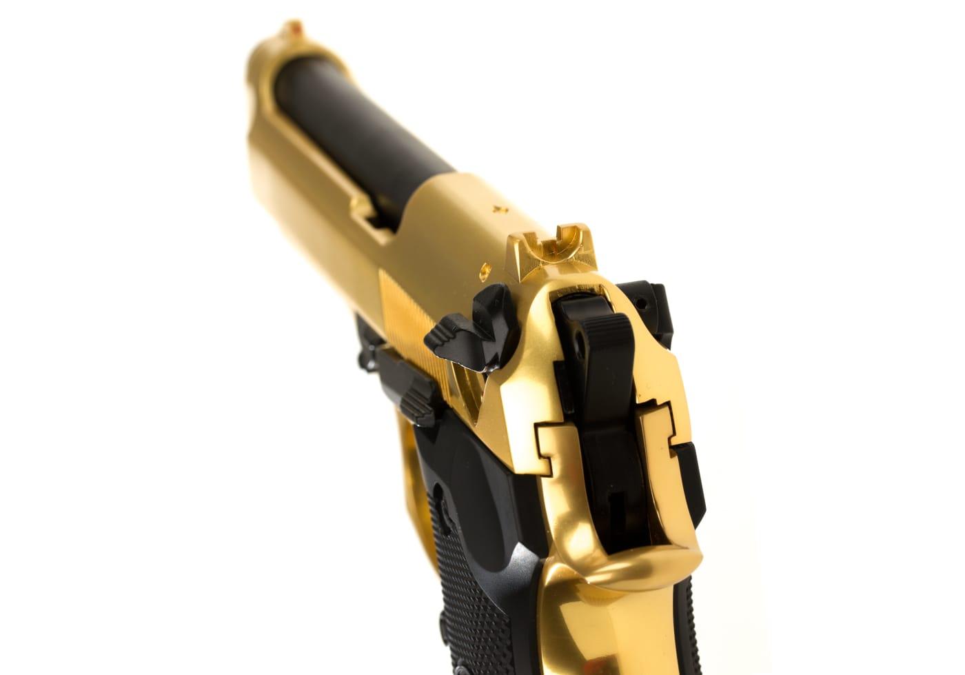 WE M9 Full Metal GBB Gold