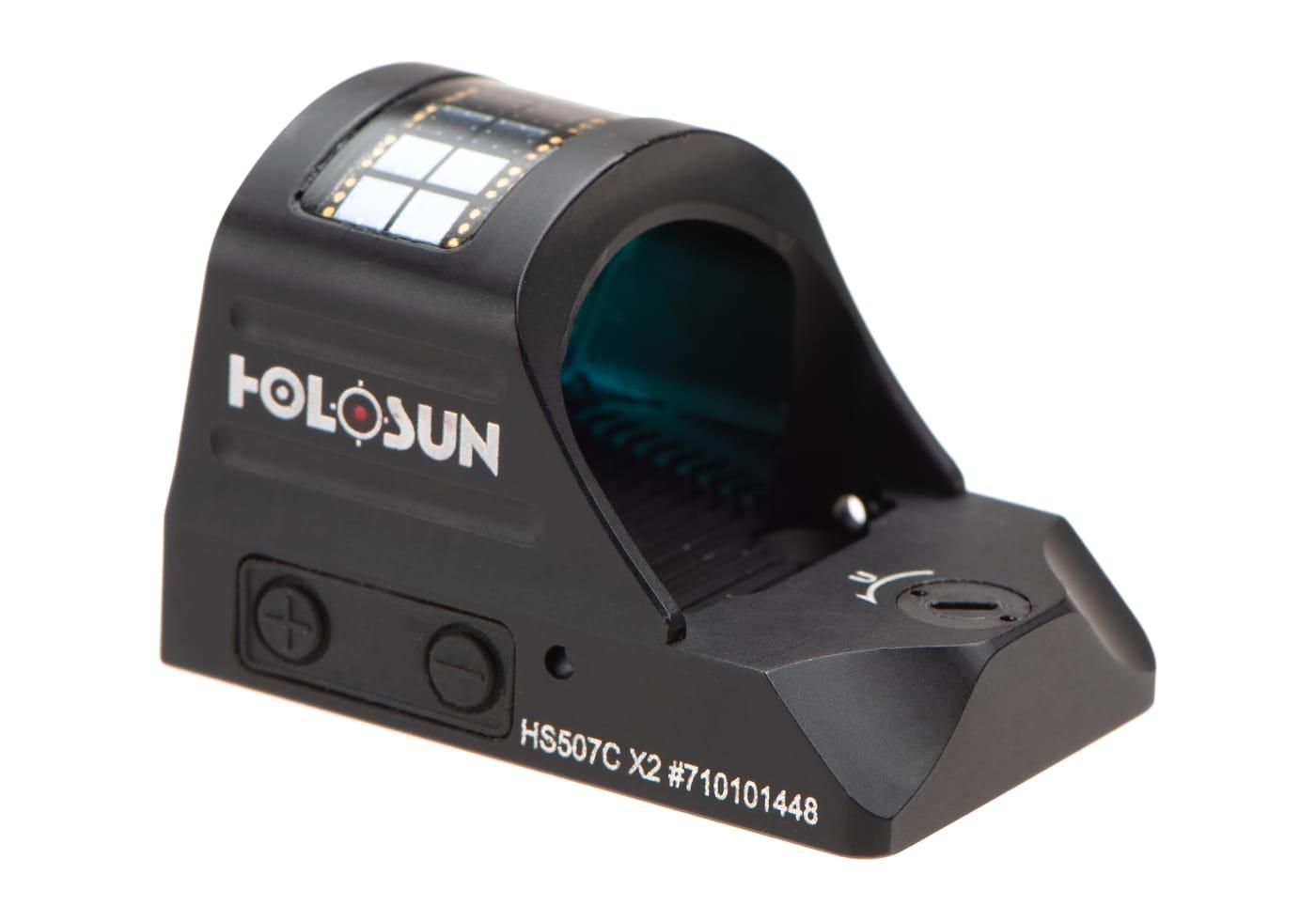 Holosun HS507C X2 Solar Red Circle Dot Sight Black