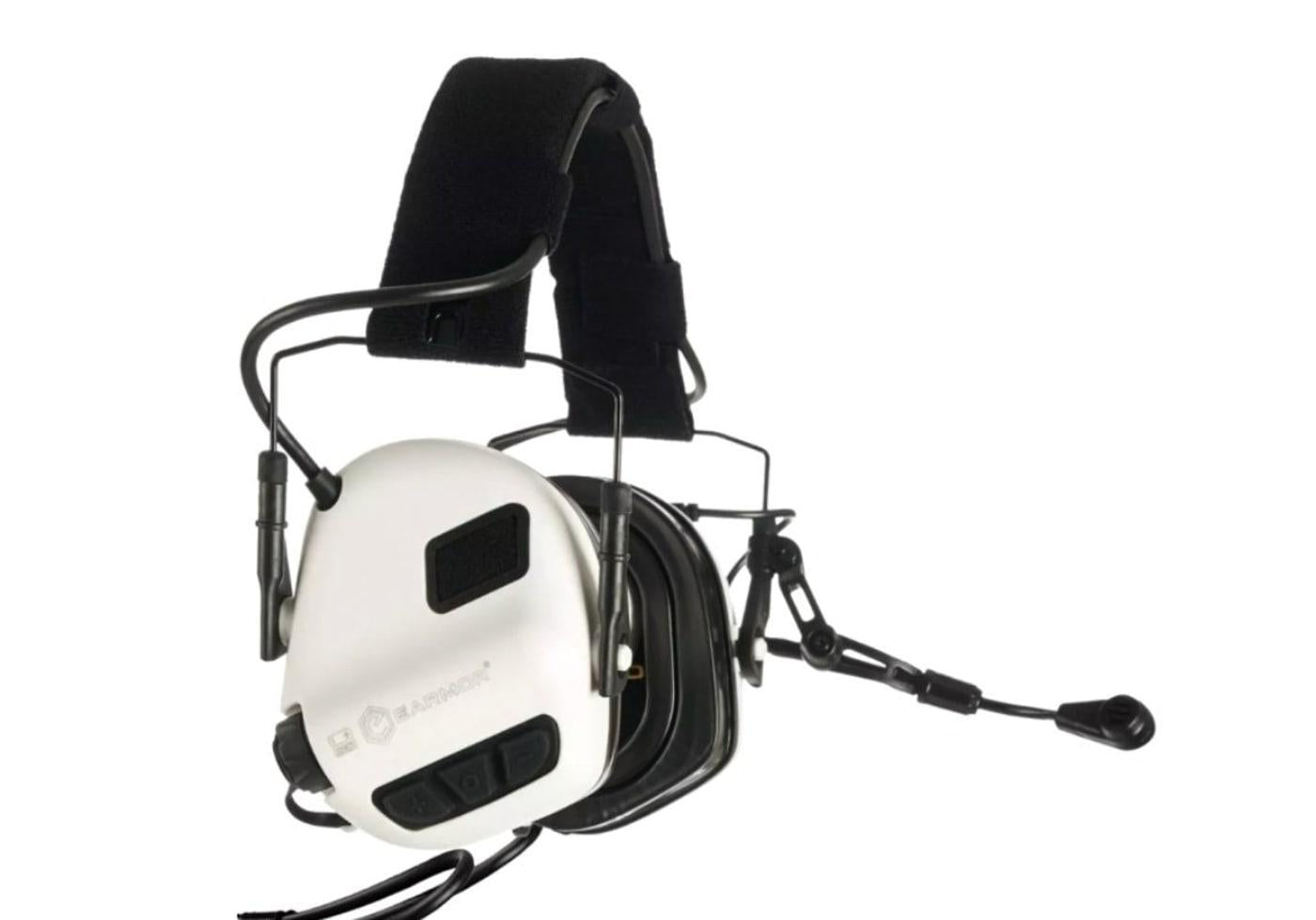 Earmor M32 Plus Tactical Hearing Protection White