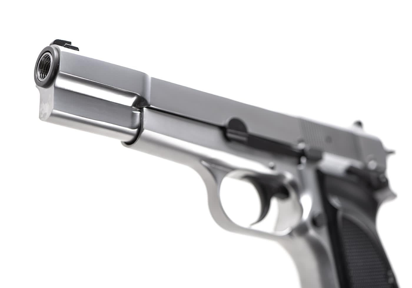 WE Hi-Power Mk3 Full Metal GBB Silver
