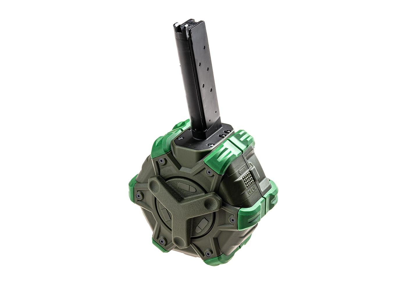 WE Drum Mag M1911 GBB 350rds Green