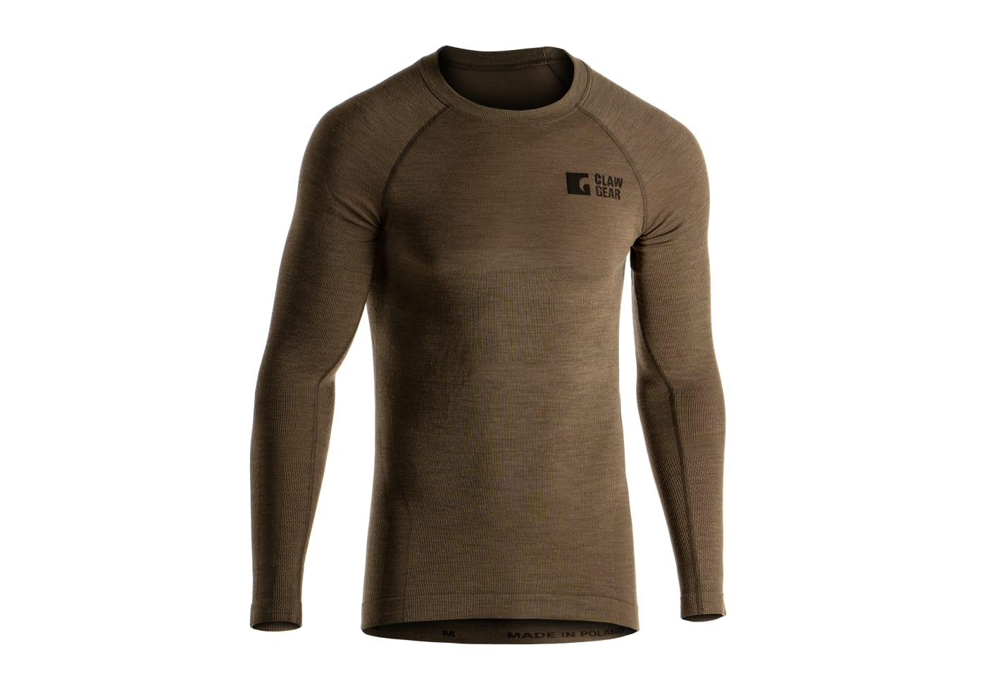 Clawgear Merino Seamless Shirt LS Stonegrey Olive