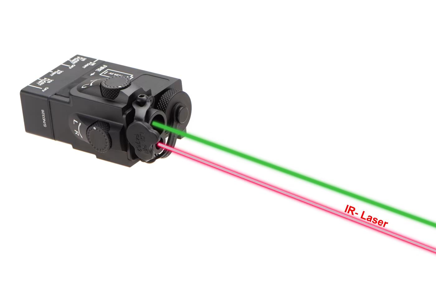 WADSN DBAL Mini Laser Module Green + IR + Green Flash + IR Flash Black