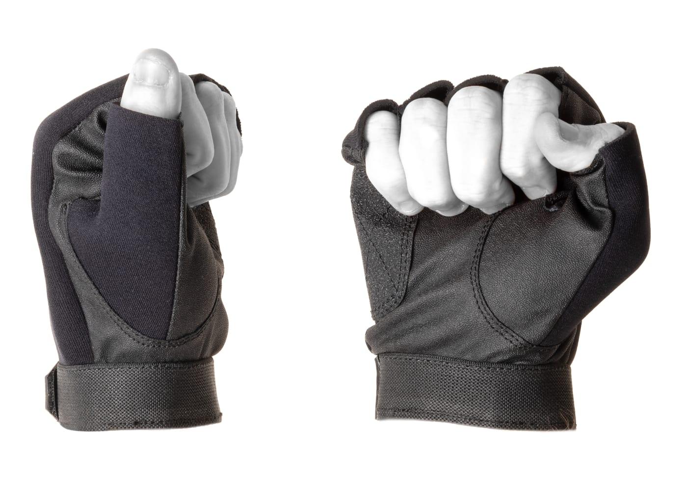 Invader Gear Half Finger Shooting Gloves Black