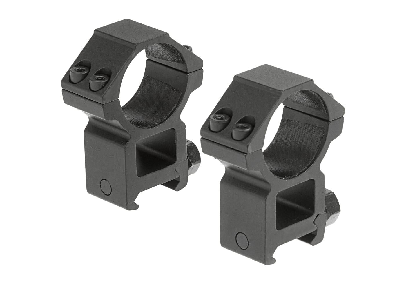 Leapers 30mm Mount Rings High Black