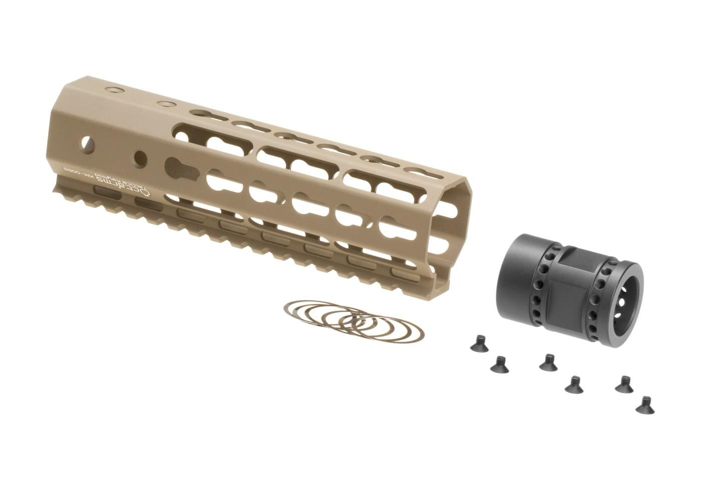 Ares 7 Inch Keymod Handguard Set Desert