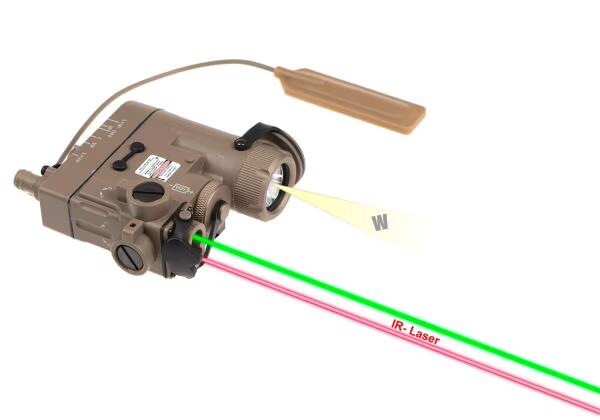 WADSN DBAL-eMkII Illuminator / Laser Module Green + IR Dark Earth