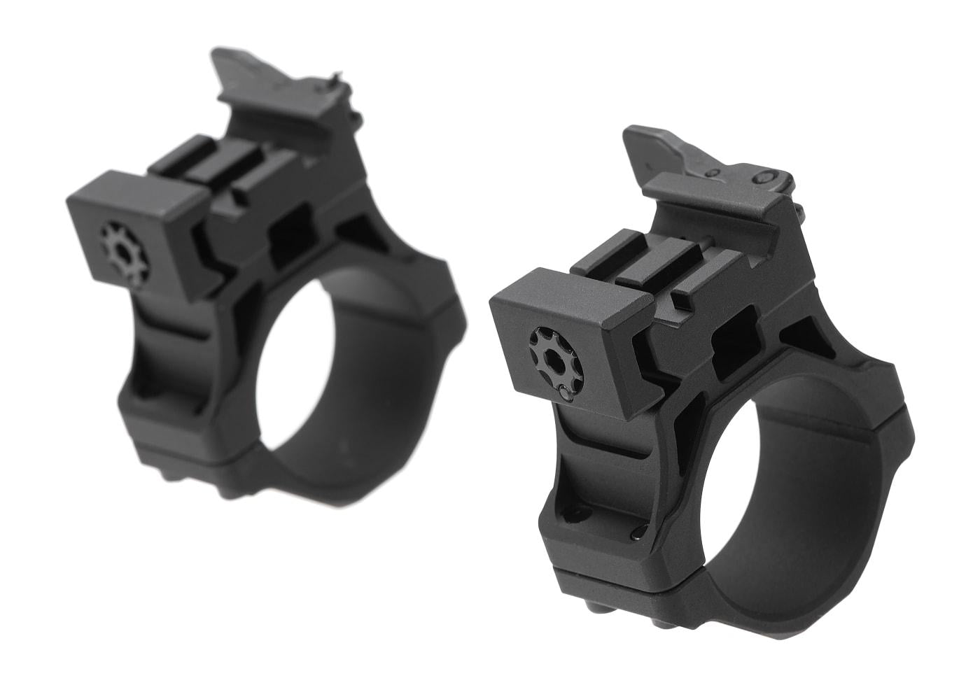 Leapers Accu-Sync QR 30mm Medium Profile Scope Mount Rings Black