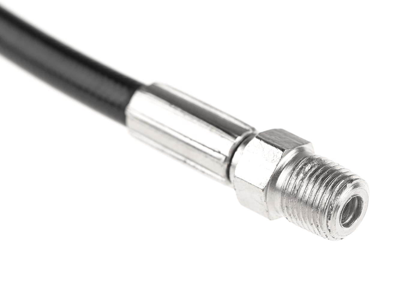 EpeS High Presure HPA Hose - Straight 60cm (Outer 1/8 NPT) Black