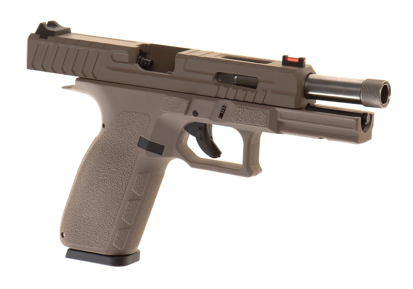 KJW KP-13F TBC Full Auto Metal Version Co2 Pistol Tan