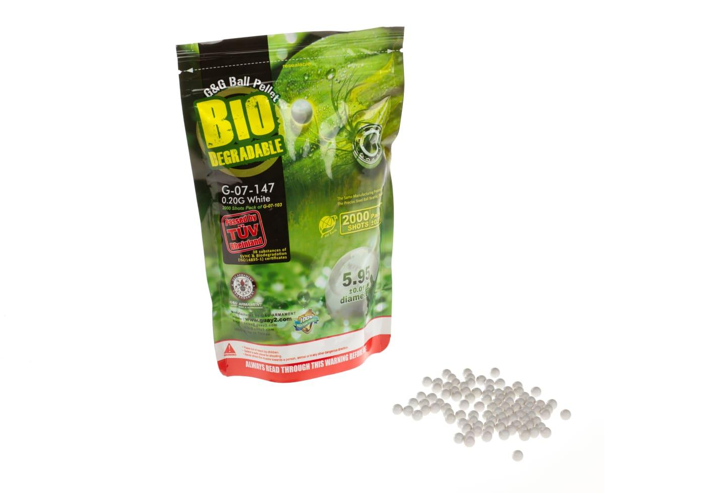 G&G 0.20g Bio Precision BBs 2000rds White