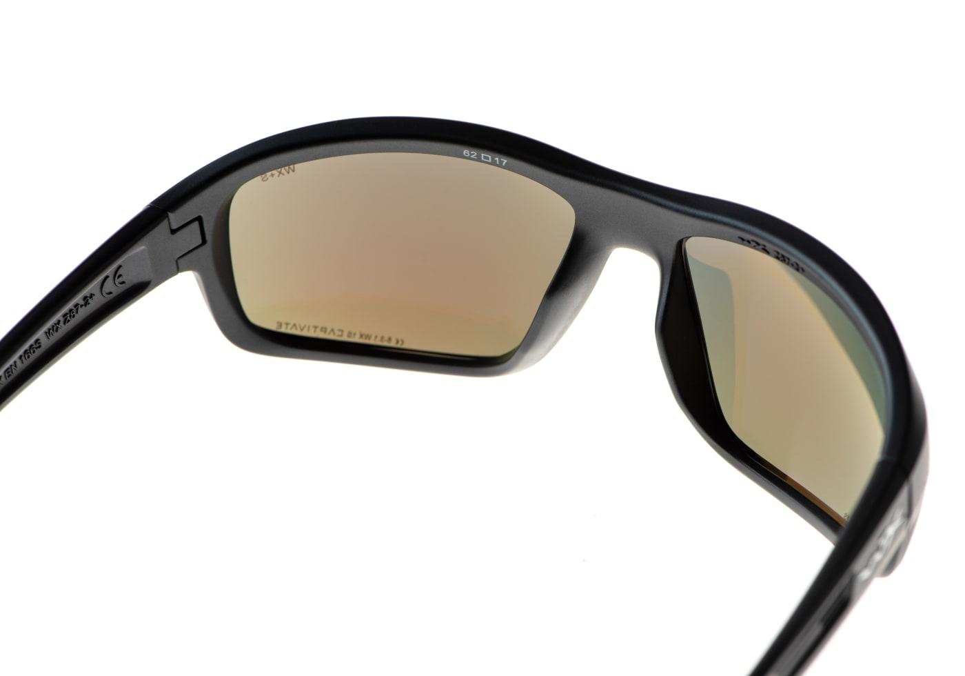 Wiley X WX Contend Captivate Polarized Blue Mirror Grey