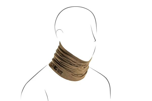 Clawgear Merino Seamless Neck Gaiter Long Stonegrey Olive