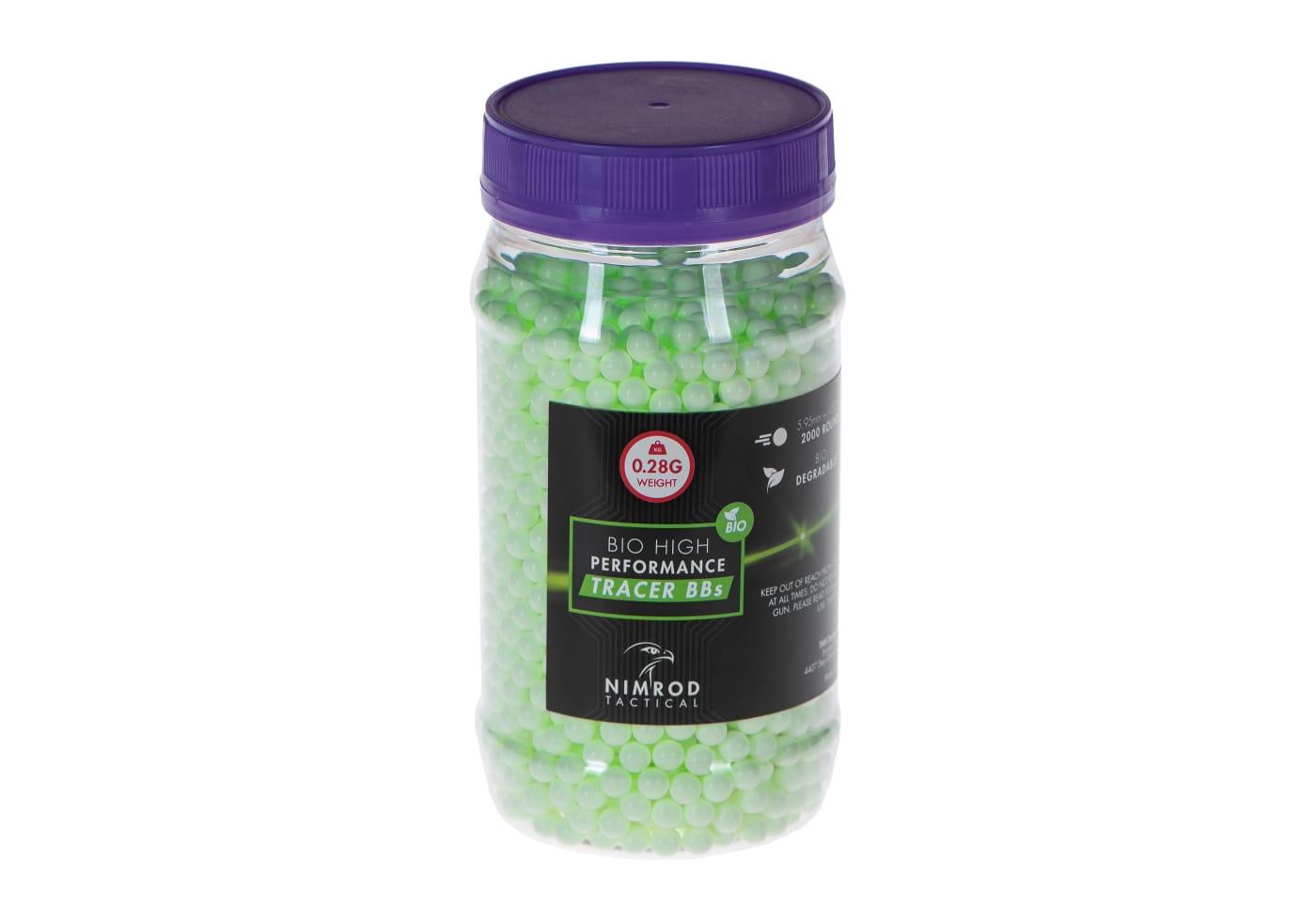Nimrod 0.28g Bio Tracer BB Professional Performance 2000rds Green