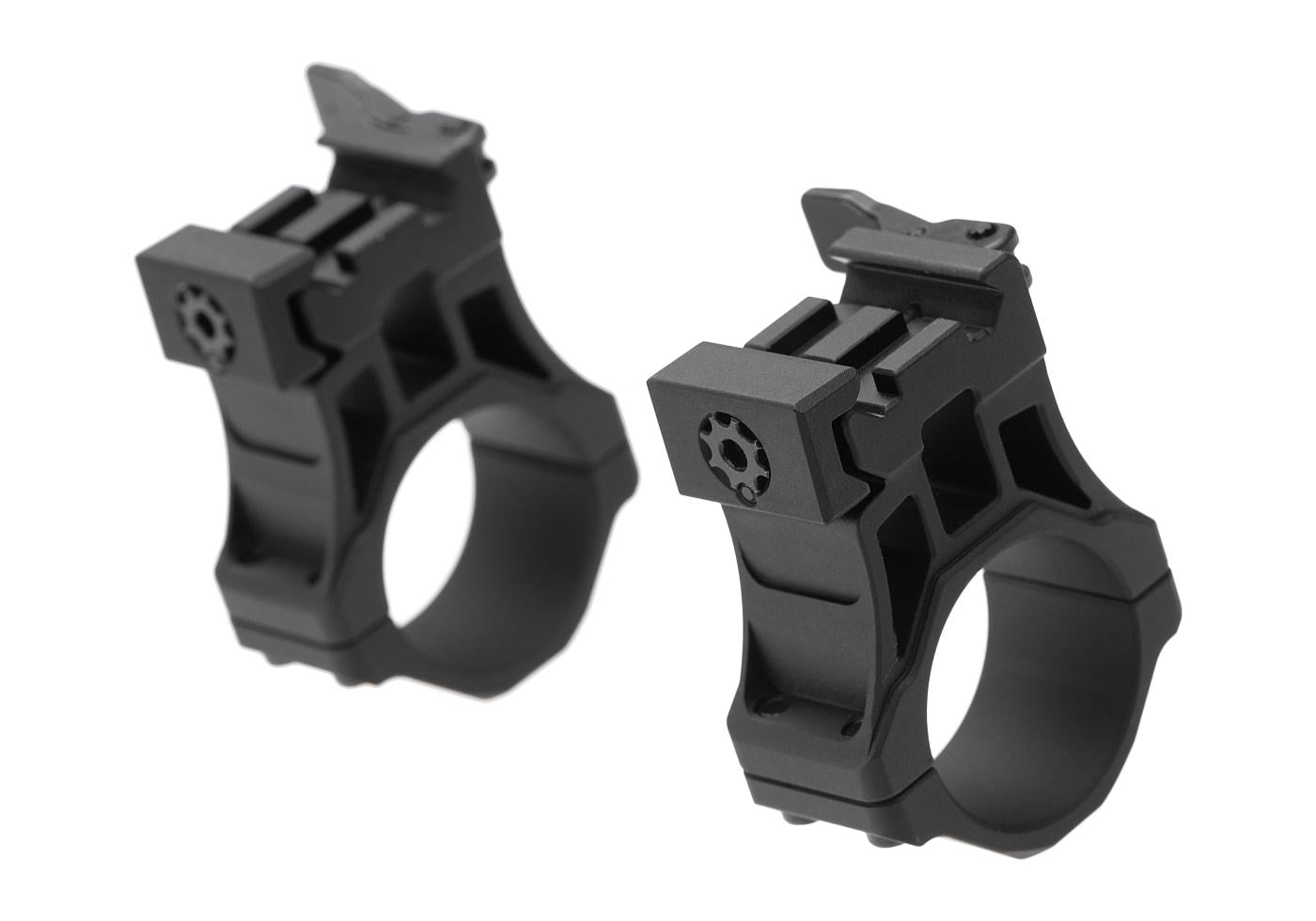 Leapers Accu-Sync QR 30mm High Profile Scope Mount Rings Black