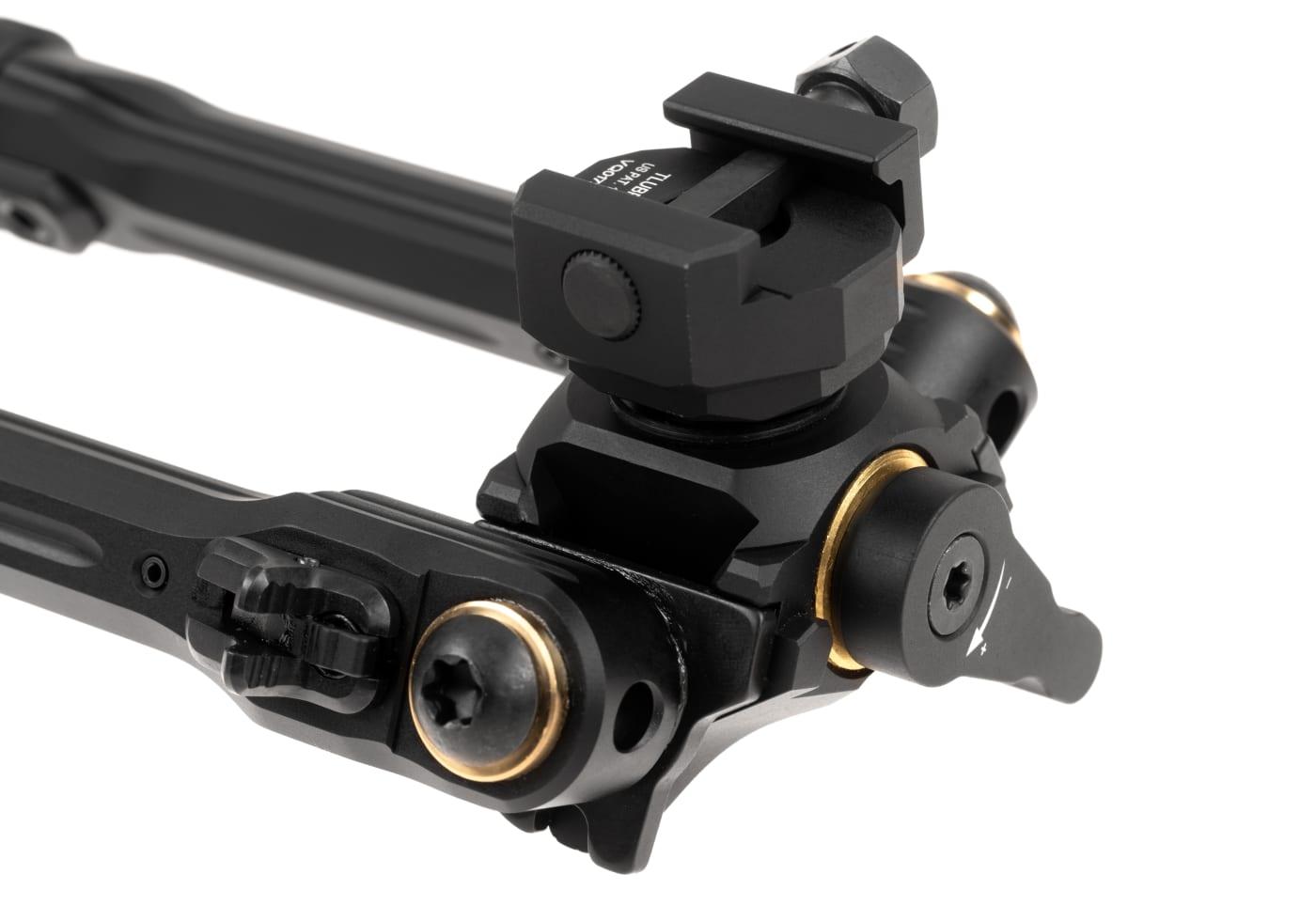 Leapers TBNR Picatinny 7.3-9.1 Inch Center Height Bipod Black