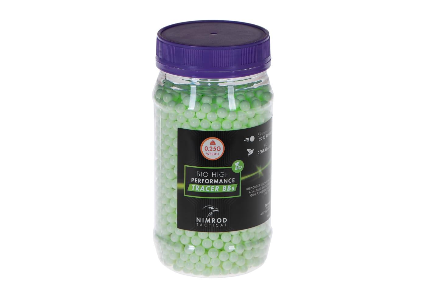 Nimrod 0.25g Bio Tracer BB Professional Performance 2000rds Green