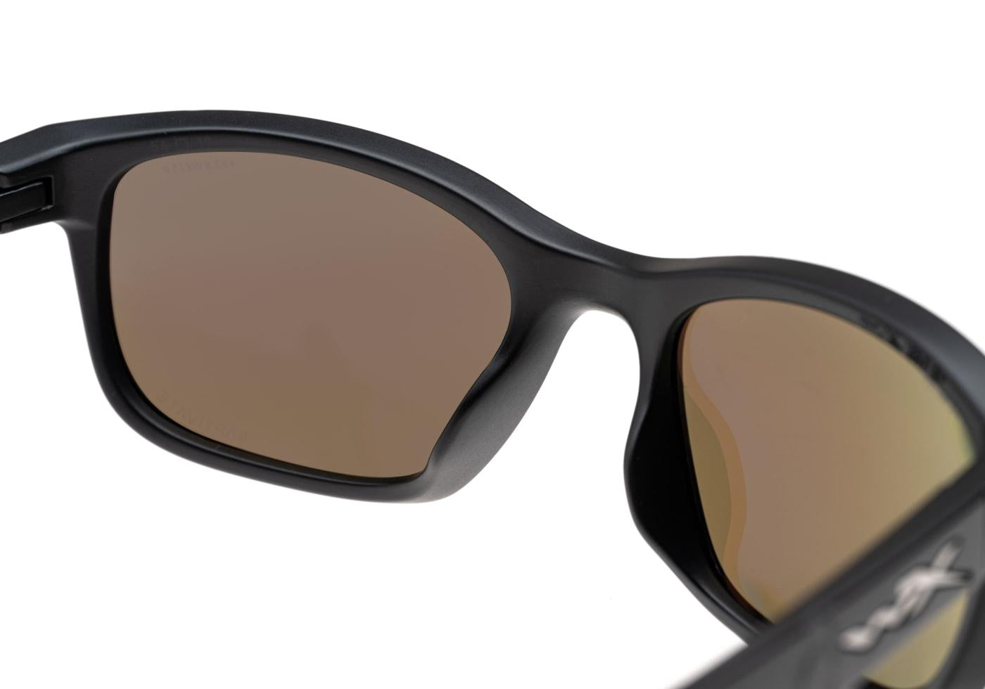 Wiley X WX Helix Captivate Polarized Blue Mirror Black