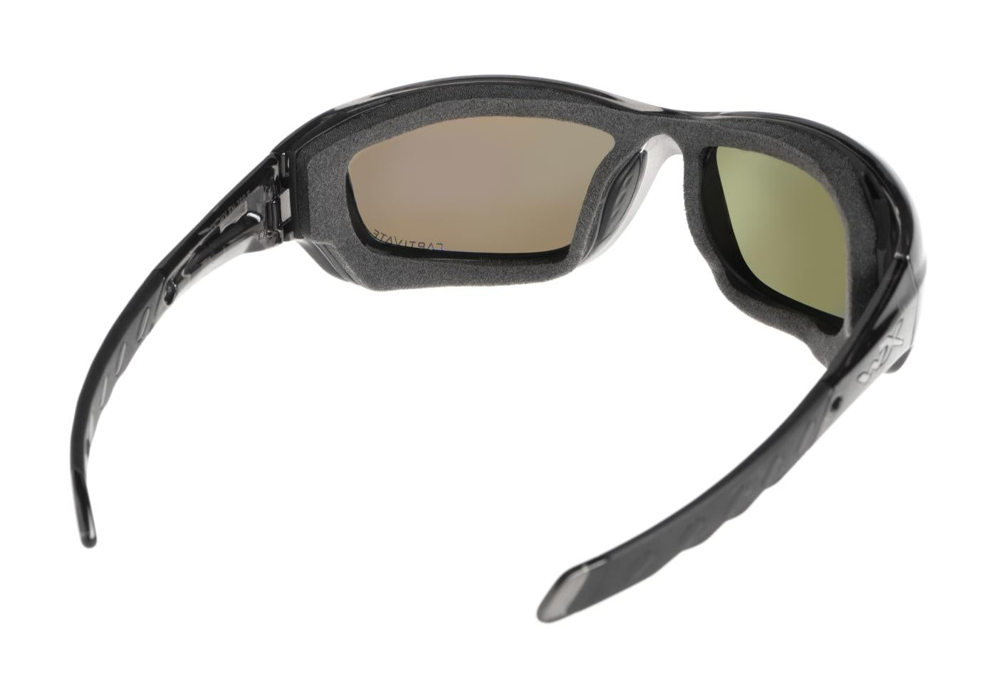 Wiley X WX Gravity Captivate Polarized Blue Mirror Black