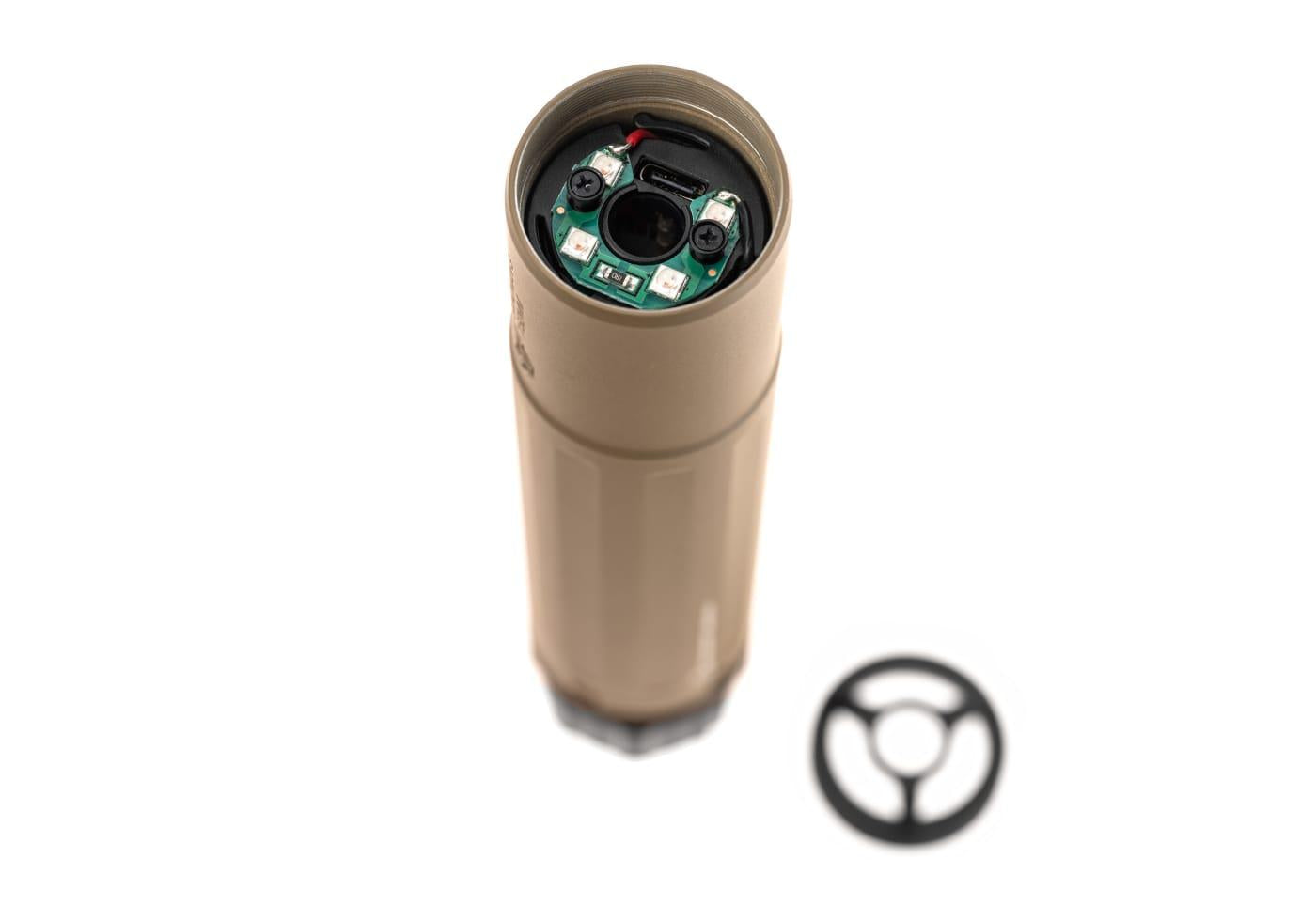 PTS Syndicate Dead Air Sandman-S Mock Suppressor with Tracer Dark Earth