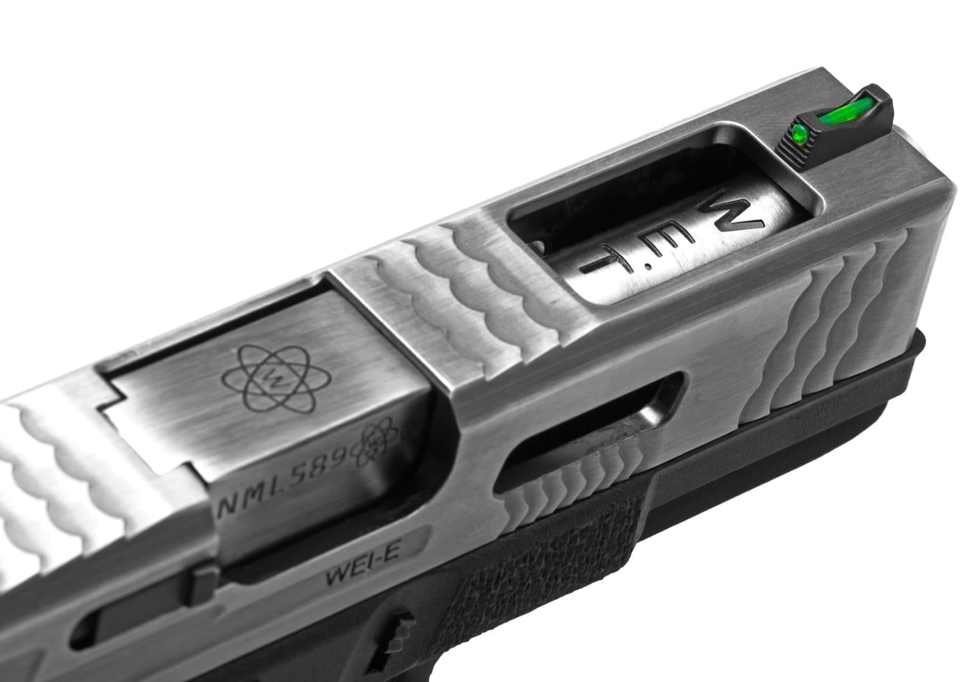 WE G-Force 19 SV Silver Barrel Metal Version GBB Black