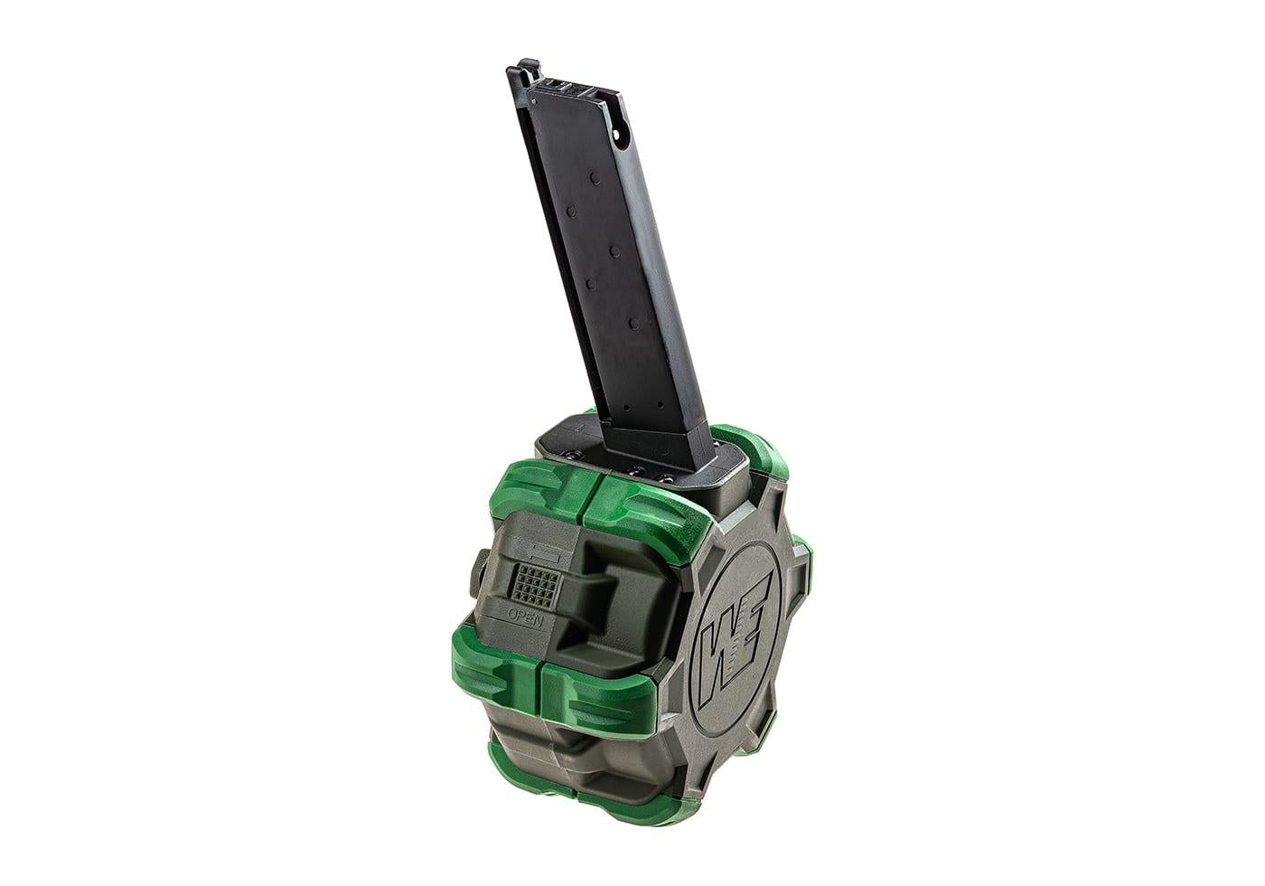 WE Drum Mag M1911 GBB 350rds Green