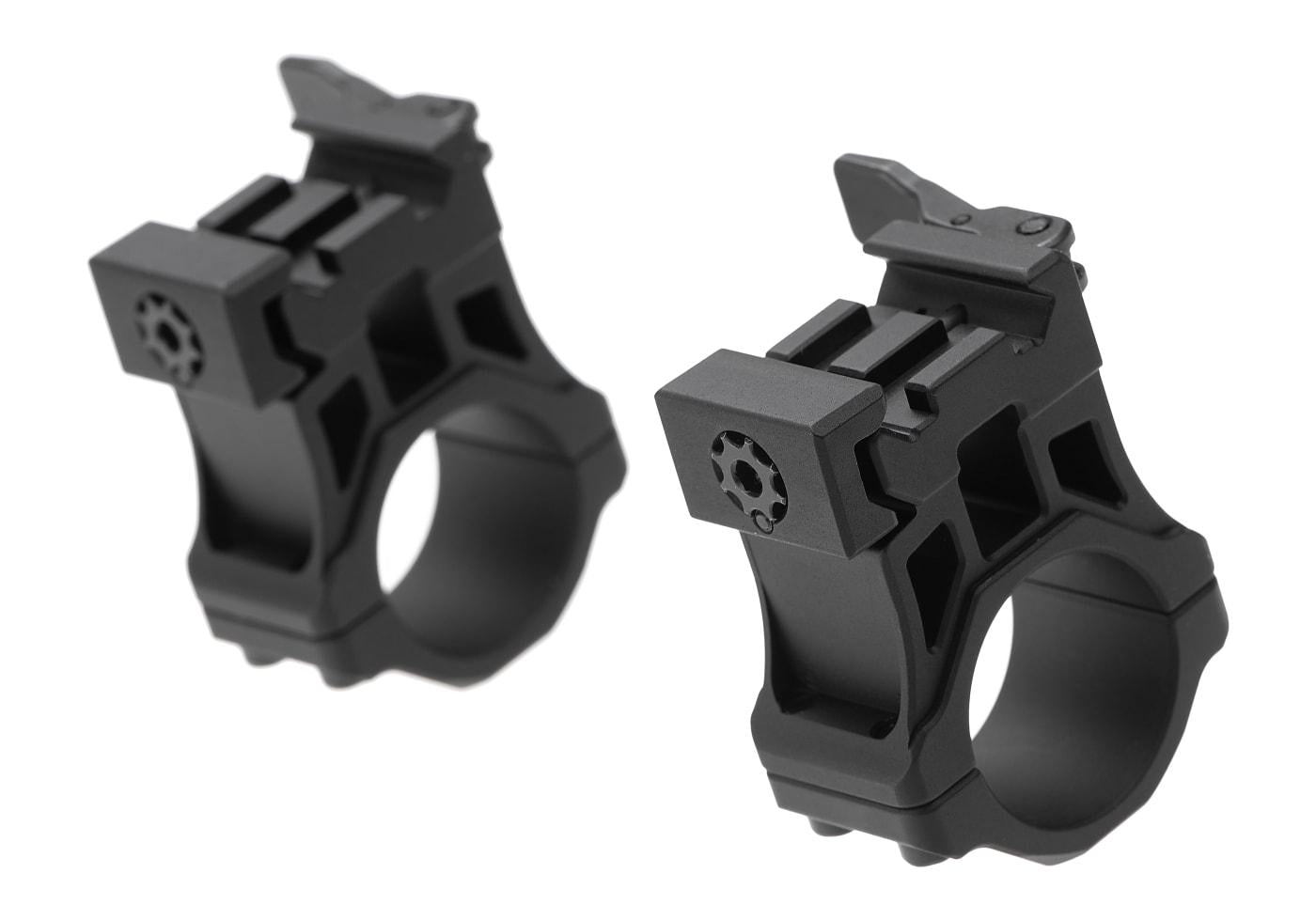 Leapers Accu-Sync QR 25.4mm High Profile Rings Black Scope Mounts