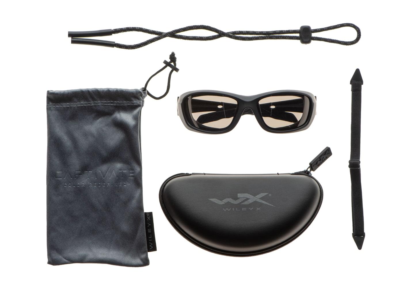 Wiley X WX Gravity Captivate Polarized Grey Black