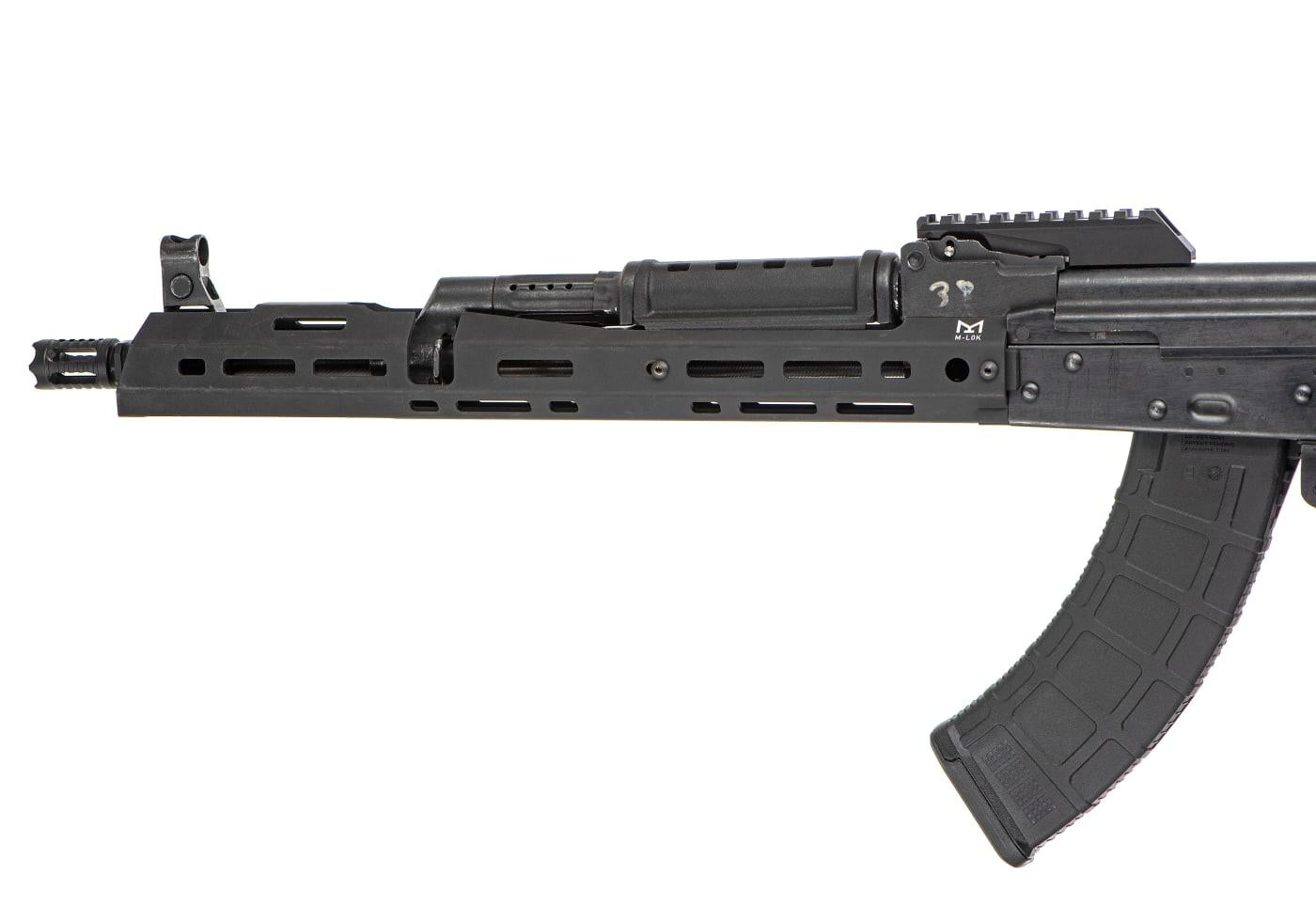 Clawgear AK47 Long Slick Handguard M-LOK Black