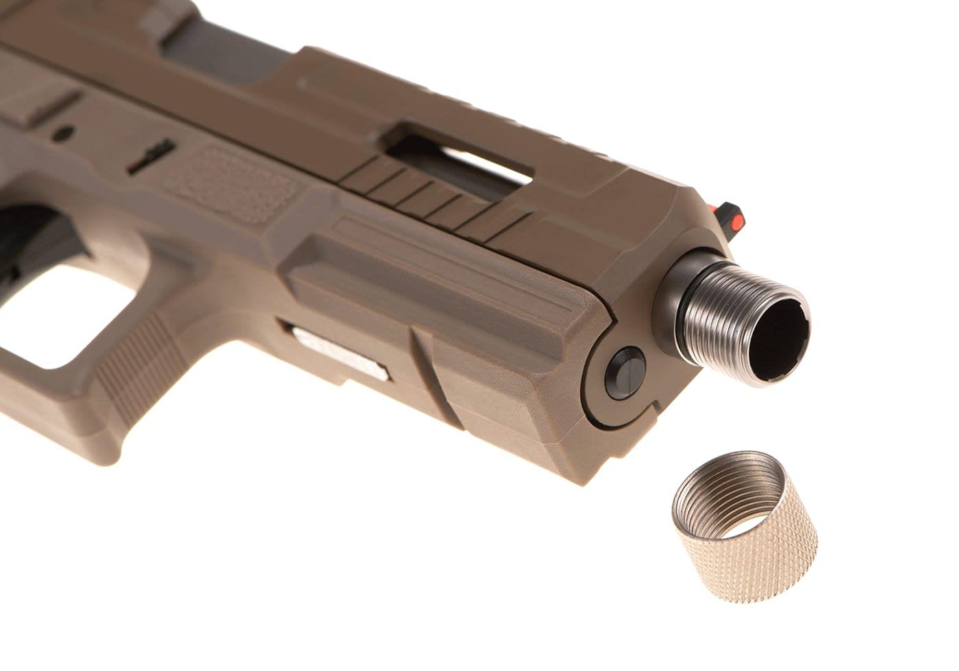 KJW KP-13F TBC Full Auto Metal Version GBB Pistol Tan