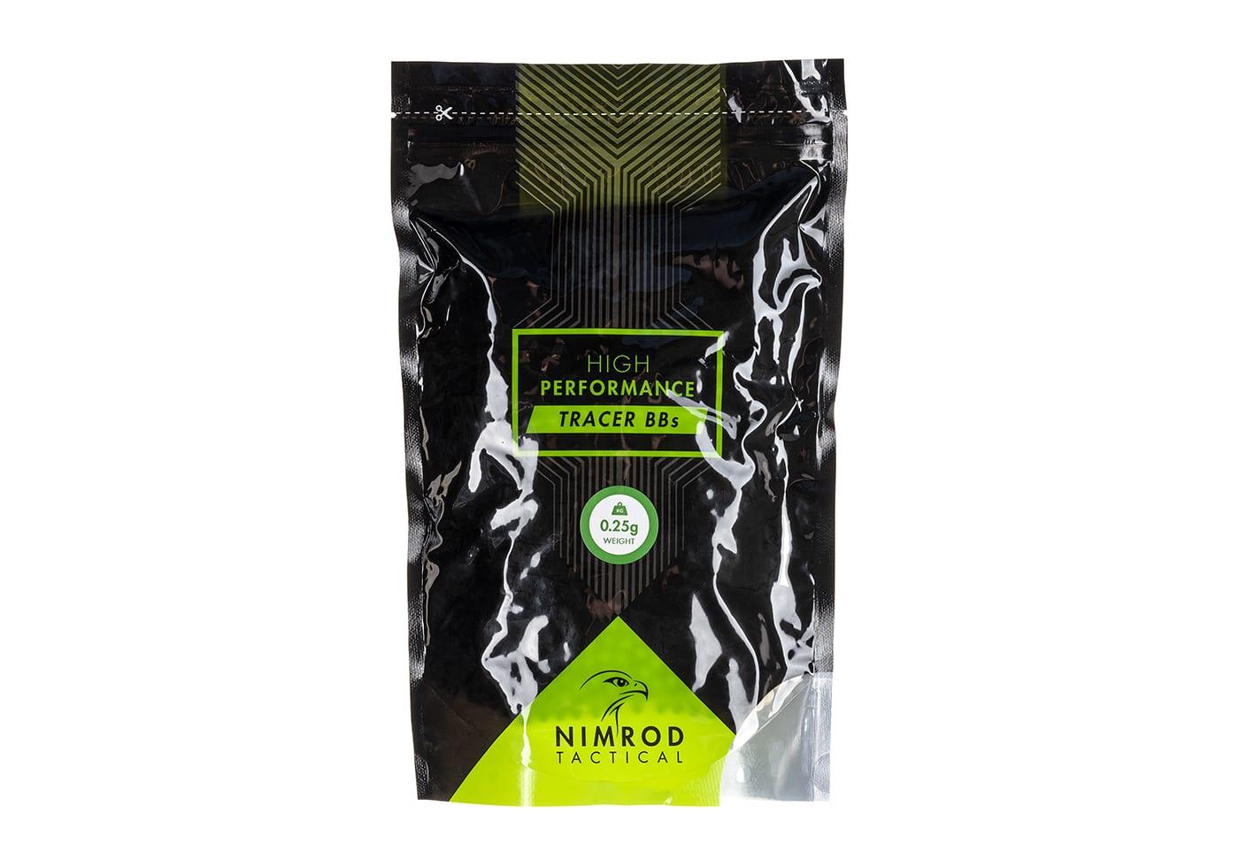 Nimrod 0.25g Airsoft Tracer BB Professional Performance 4000rds Green
