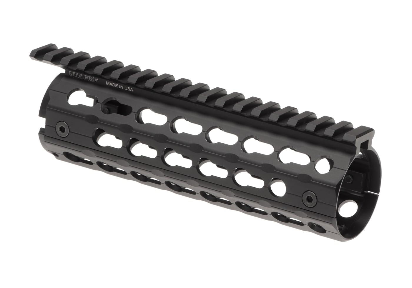 Leapers AR-15 7.2 Inch Super Slim Drop In Handguard Keymod Black
