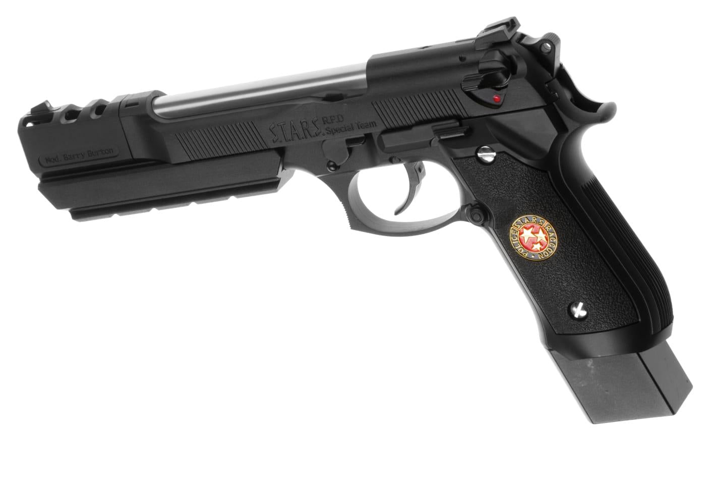 WE M92 Biohazard Extended Full Metal GBB Black
