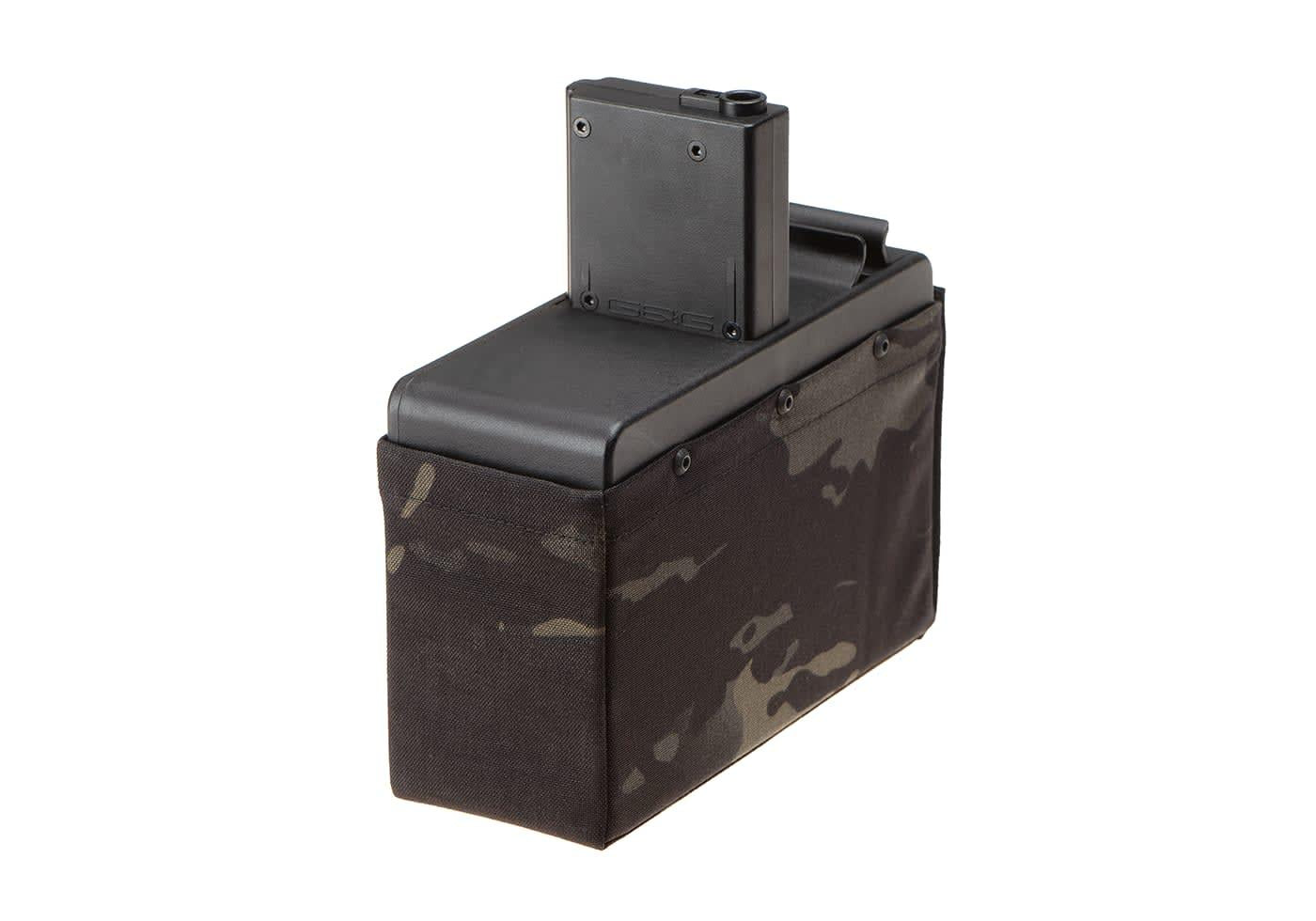 G&G Box Mag CM16 LMG without Battery 2500rds Multicam Black