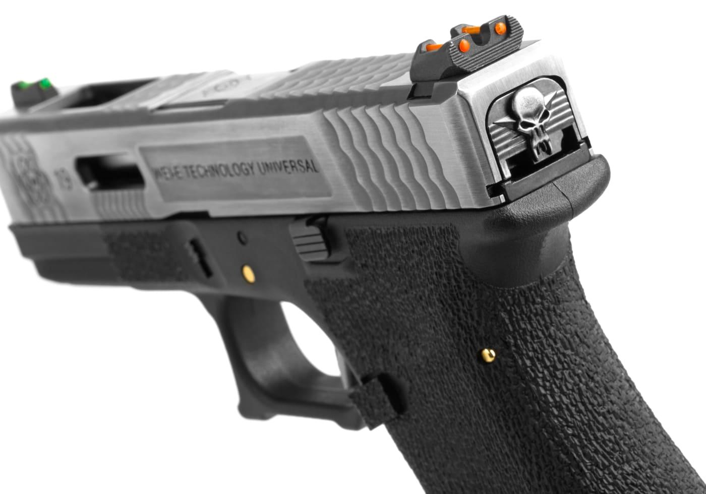 WE G-Force 19 SV Silver Barrel Metal Version GBB Black