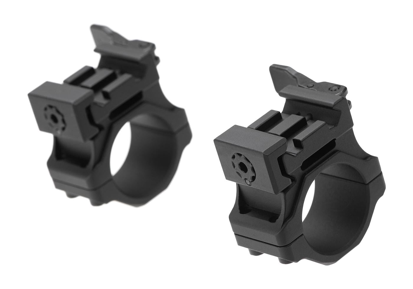 Leapers Accu-Sync QR 25.4mm Low Profile Scope Mount Rings Black