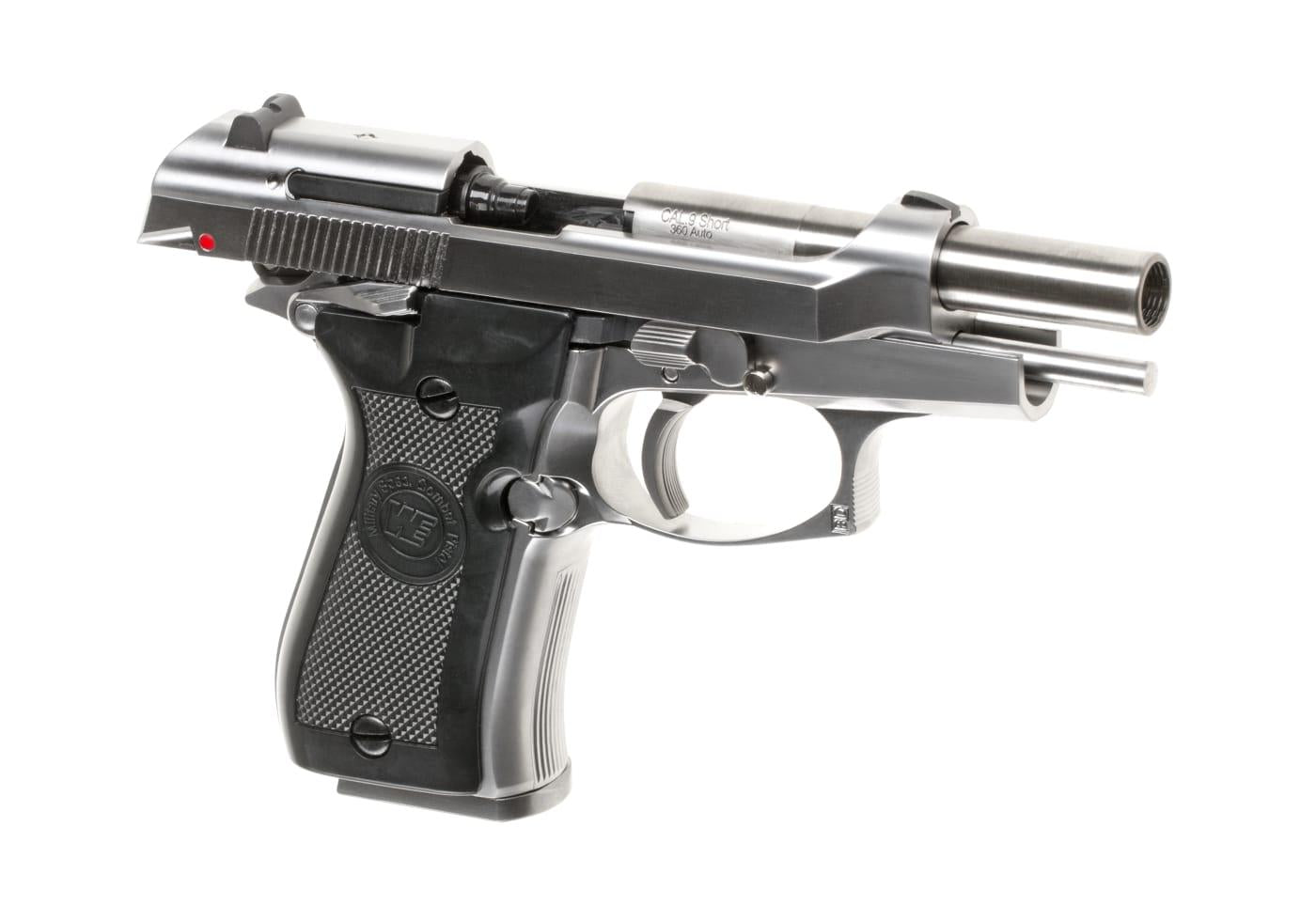 WE M84 Full Metal GBB Silver