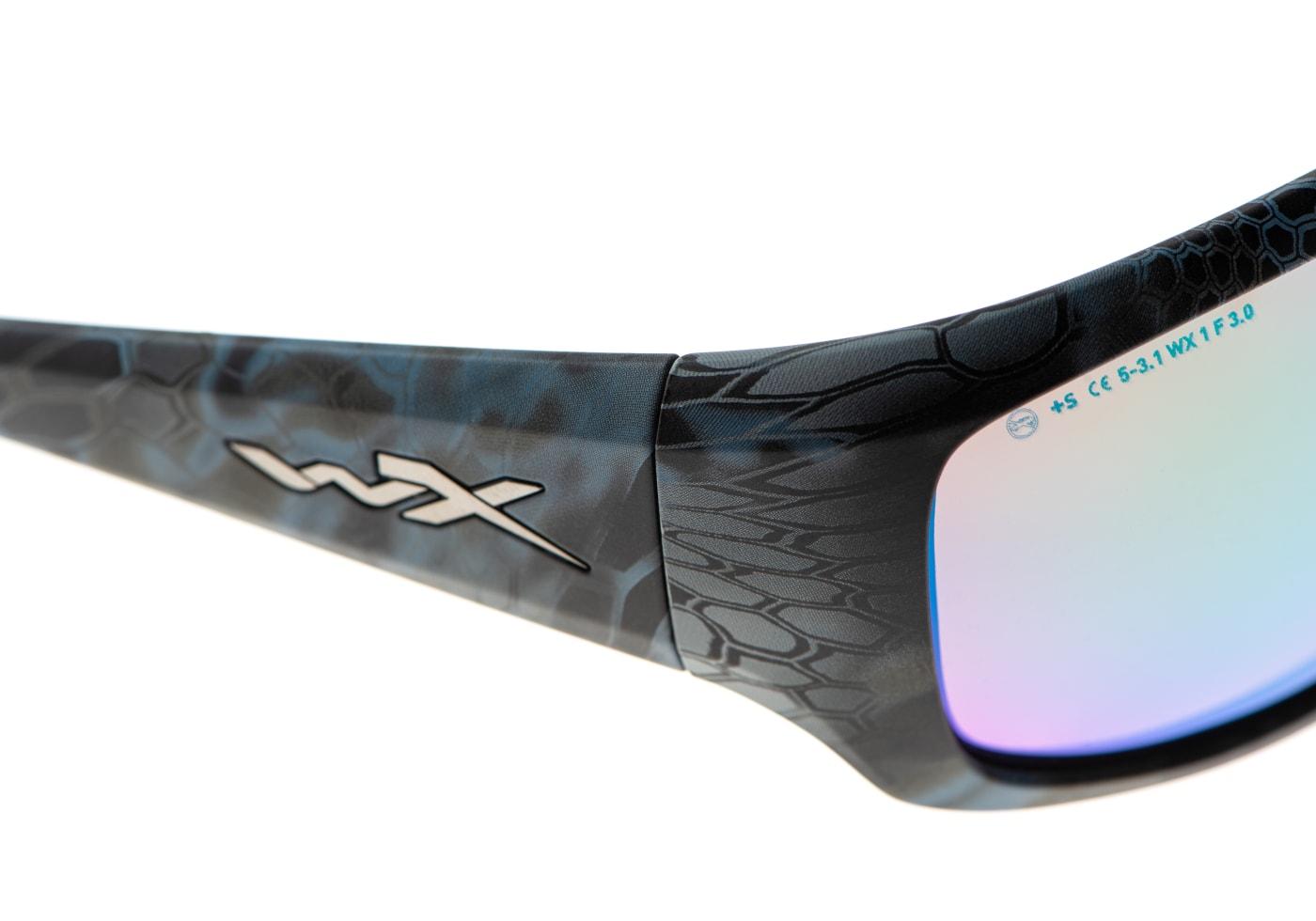 Wiley X WX Omega Captivate Polarized Green Mirror Kryptek Neptune