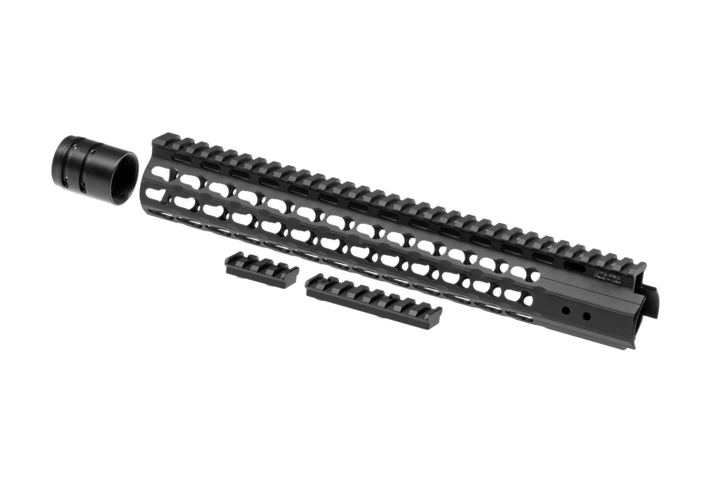 Leapers AR-15 12.9 Inch Super Slim Free Float Handguard Keymod Black