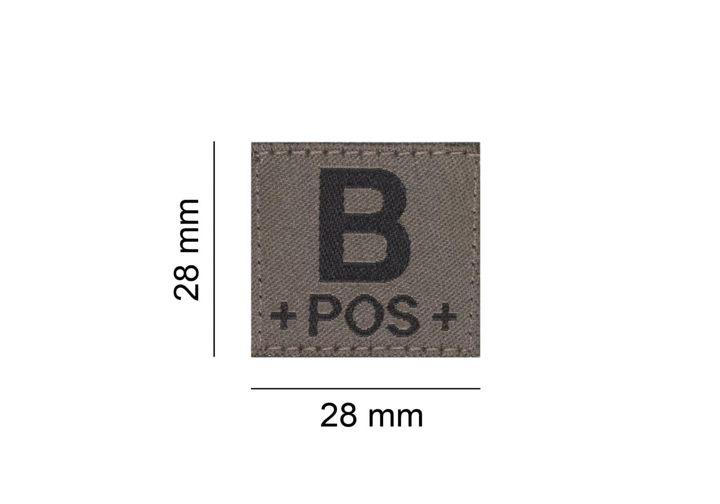 Clawgear B Positive Bloodgroup Patch