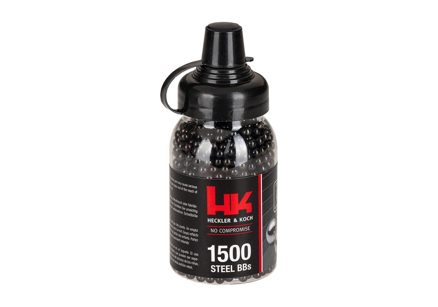 G&G 4.5mm BB Black Steel Shot 1500rds Bottle