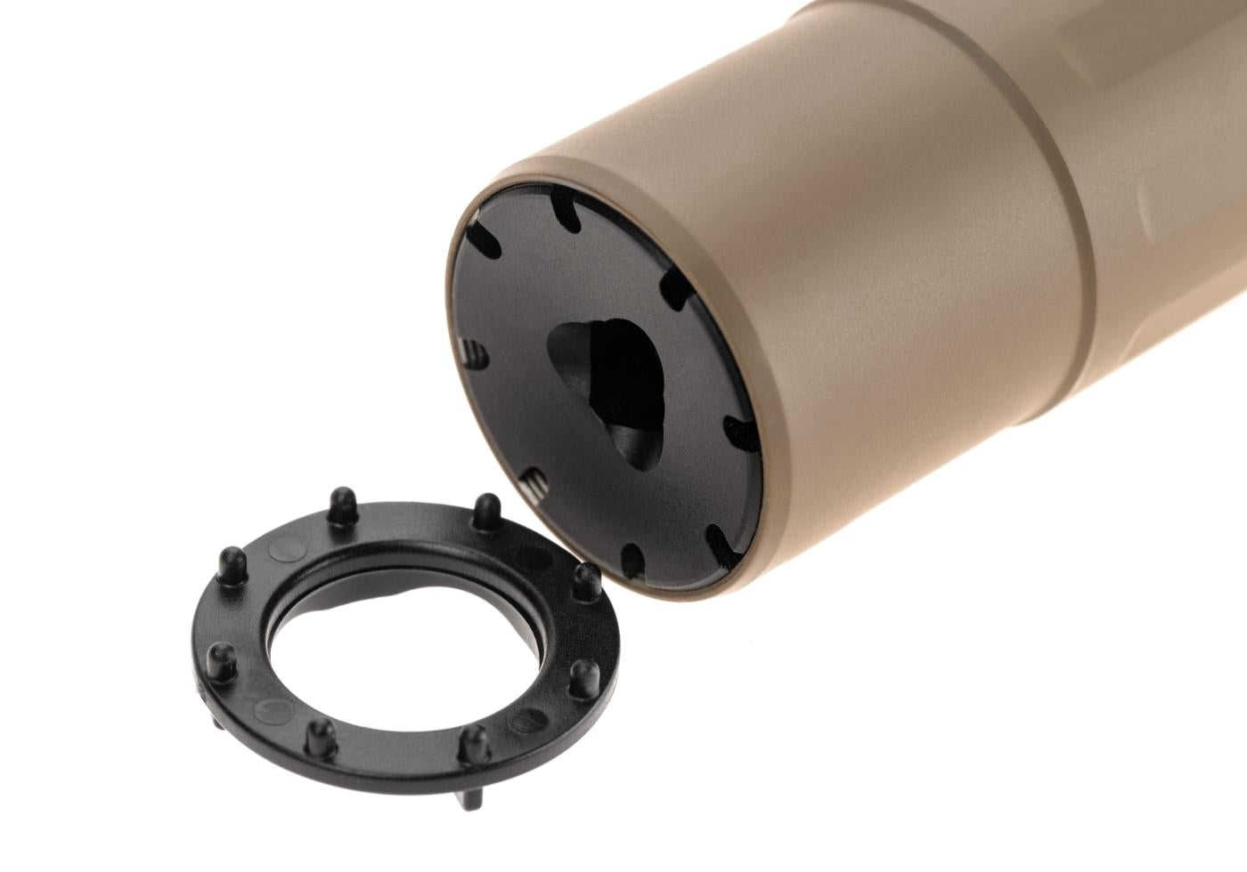 PTS Syndicate Dead Air Sandman-S Mock Suppressor with Tracer Dark Earth
