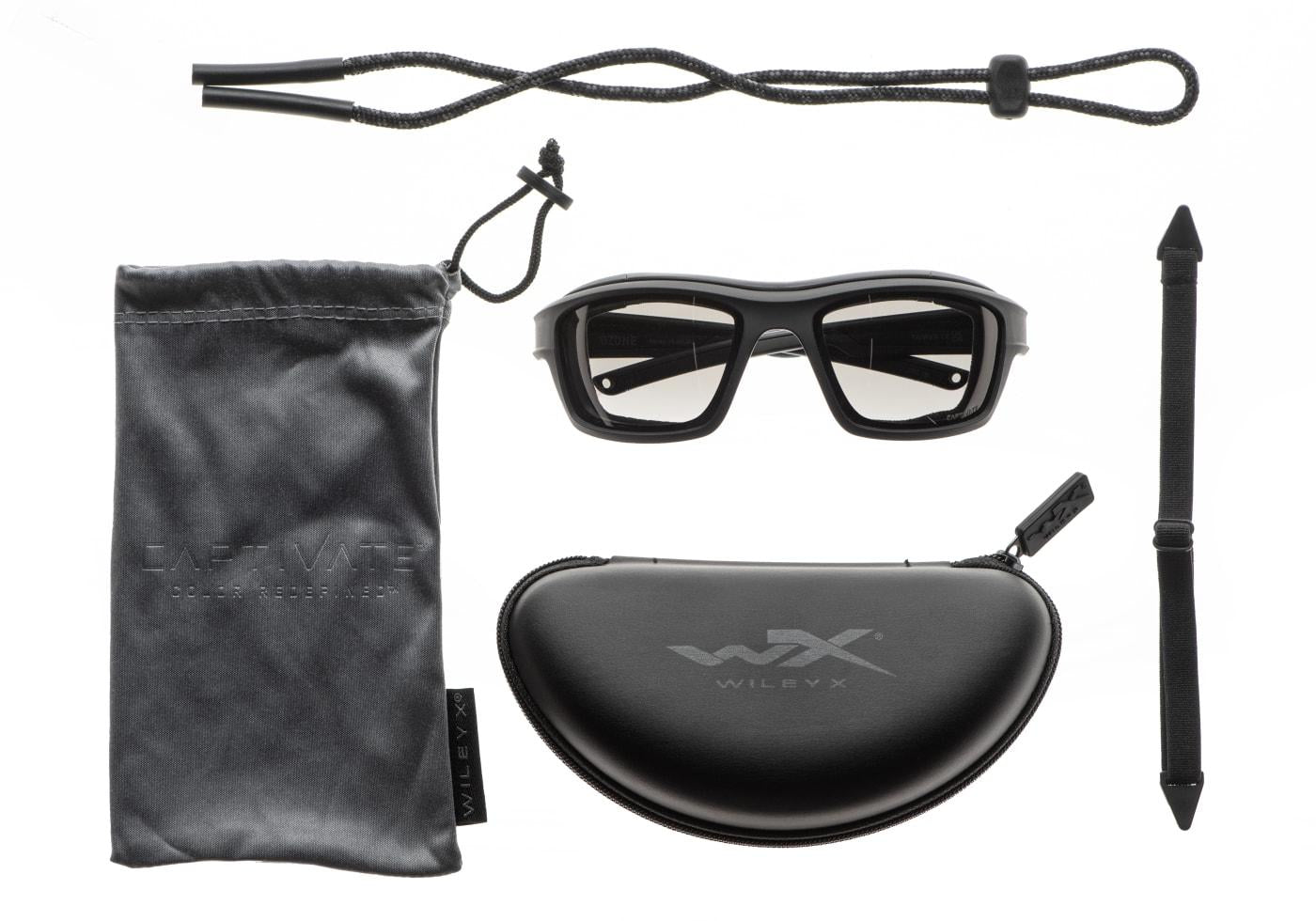 Wiley X WX Ozone Captivate Polarized Grey Black