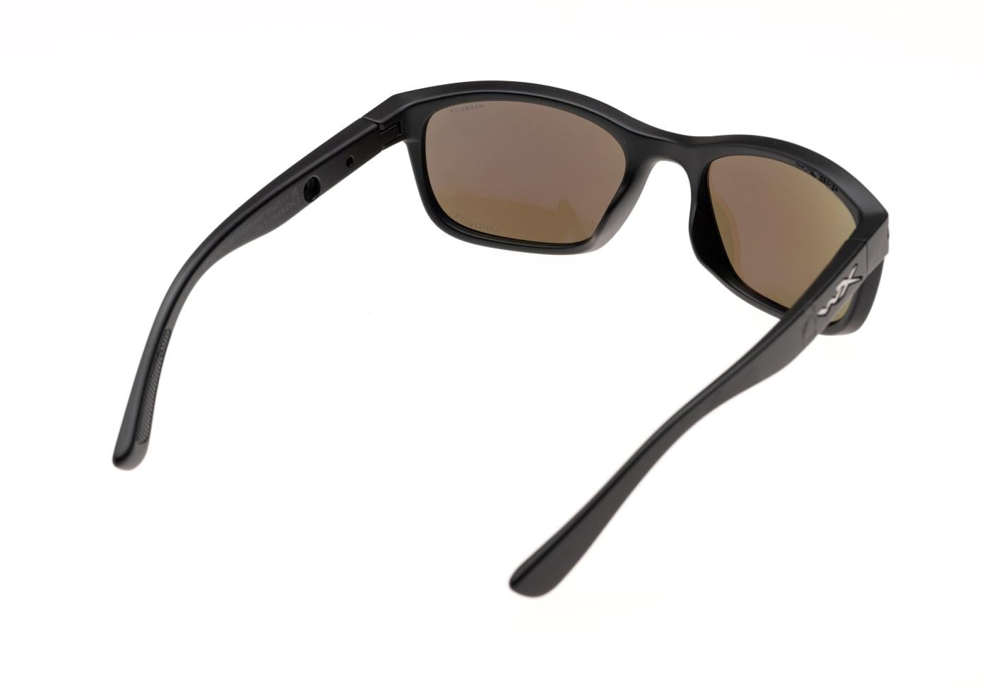 Wiley X WX Helix Captivate Polarized Blue Mirror Black