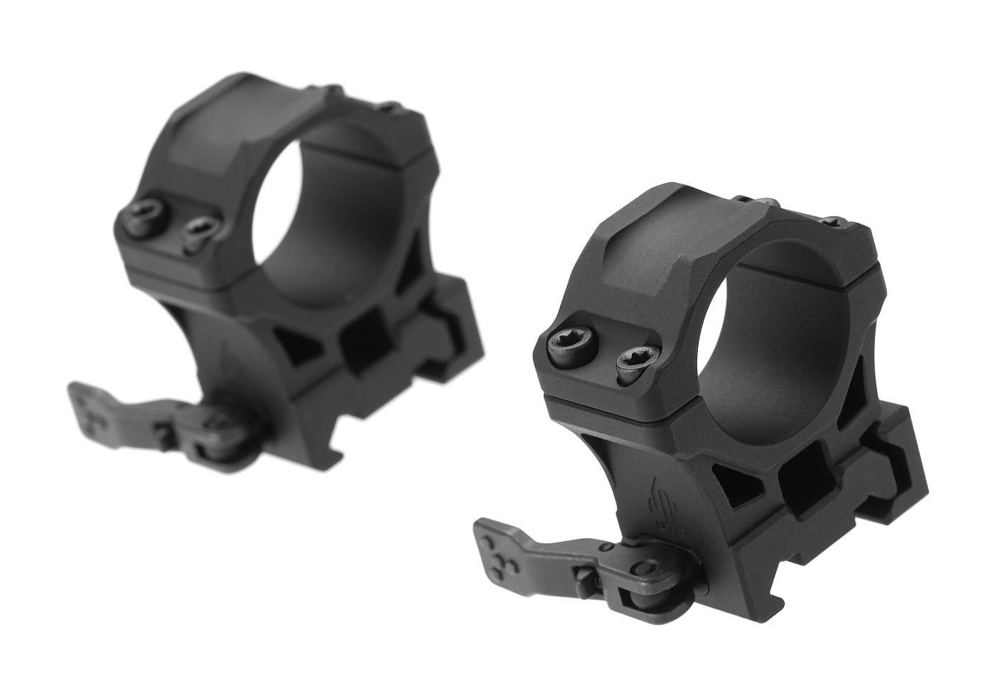 Leapers Accu-Sync QR 25.4mm Medium Profile Scope Mount Rings Black