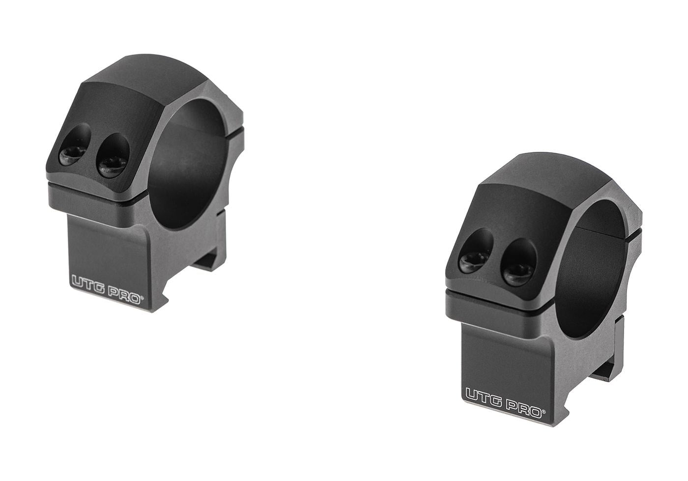 Leapers PRO 30mm Low Profile P.O.I. Picatinny Rings Black